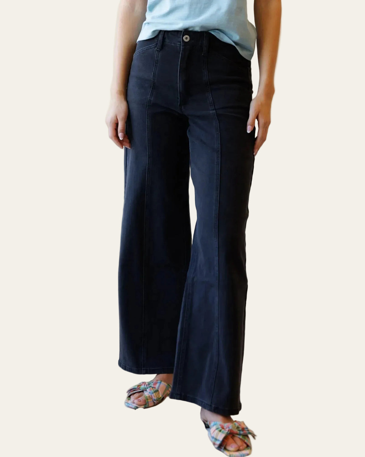 High Rise Seamed Trouser