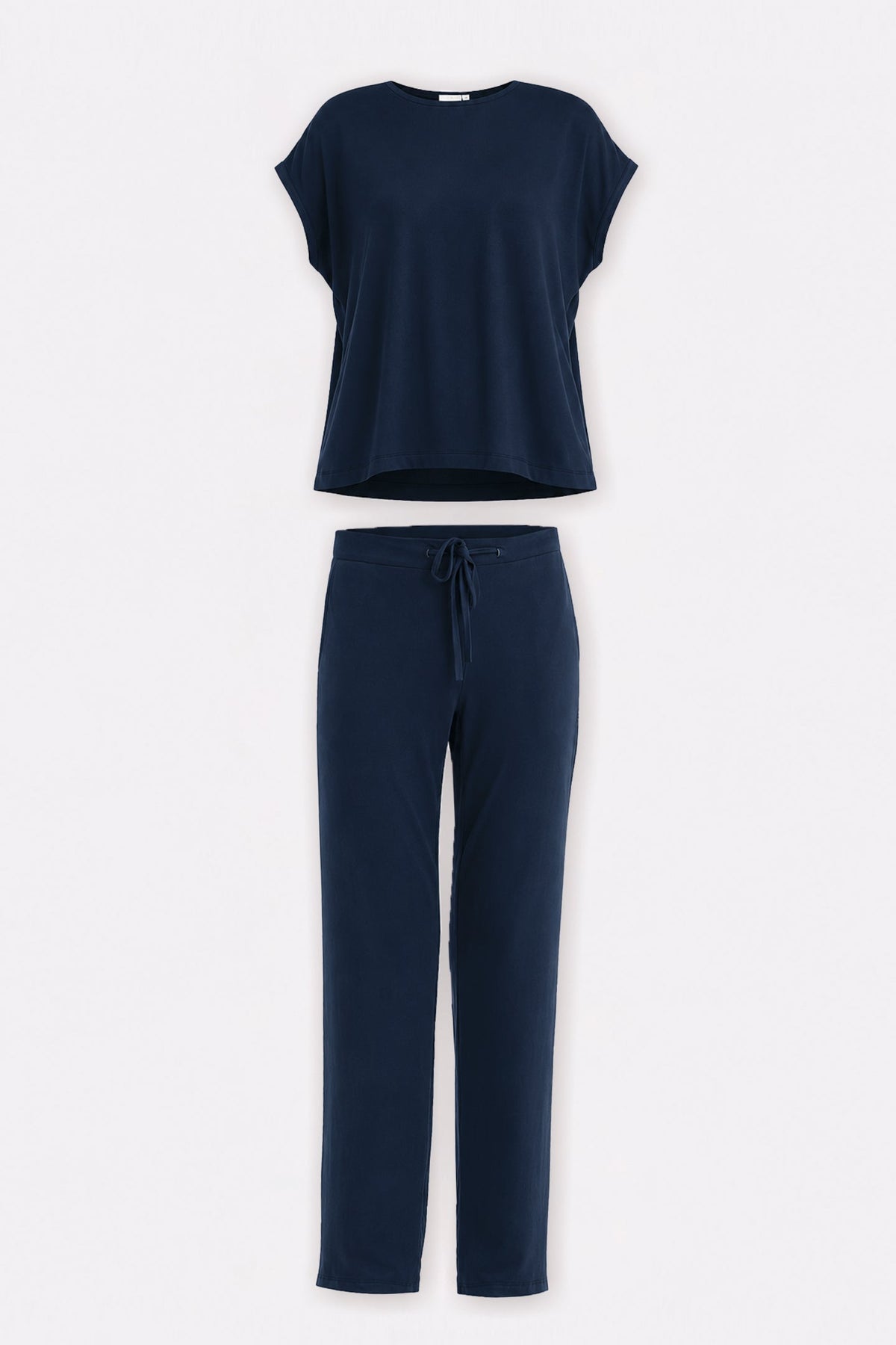Relaxed Tee Set In Navy