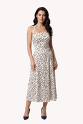 White Polka Dot Strapless Dress, Melissa