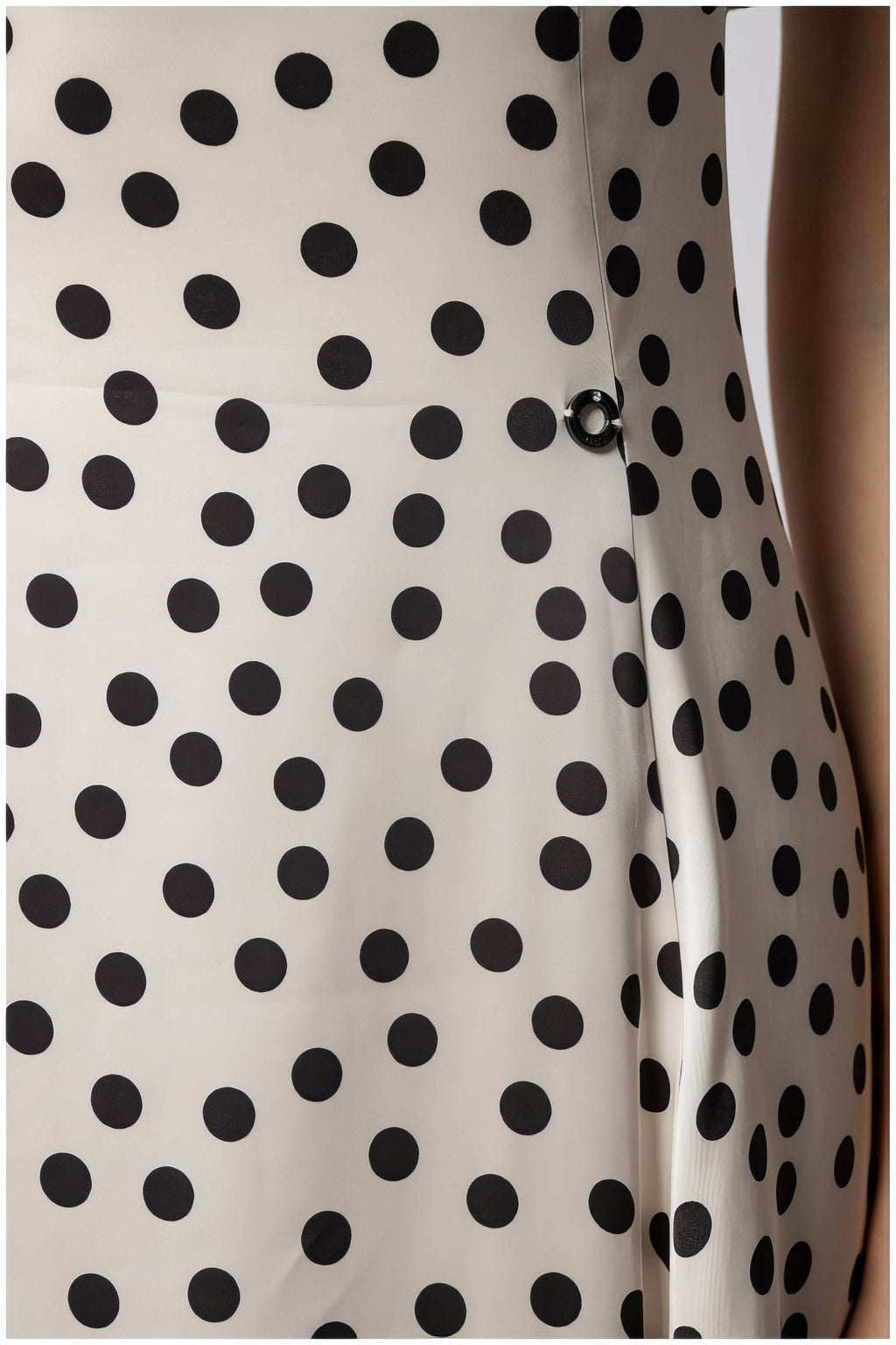 White Polka Dot Strapless Dress, Melissa