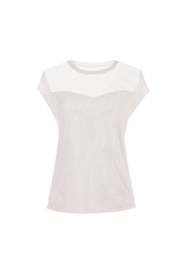 White Short-Sleeve Blouse, Aria