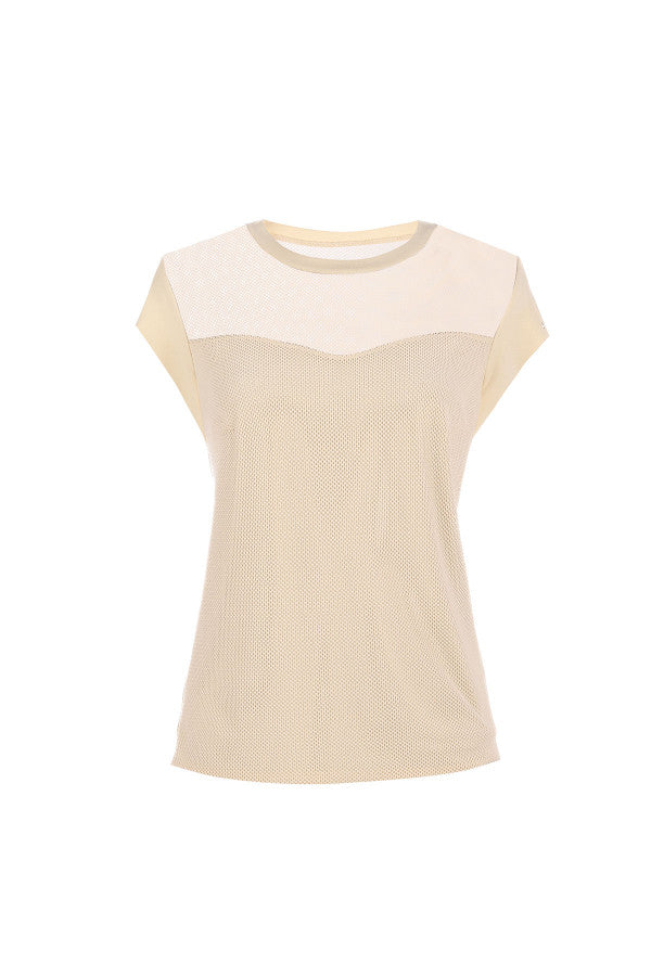 Ivory Short-Sleeve Blouse, Aria