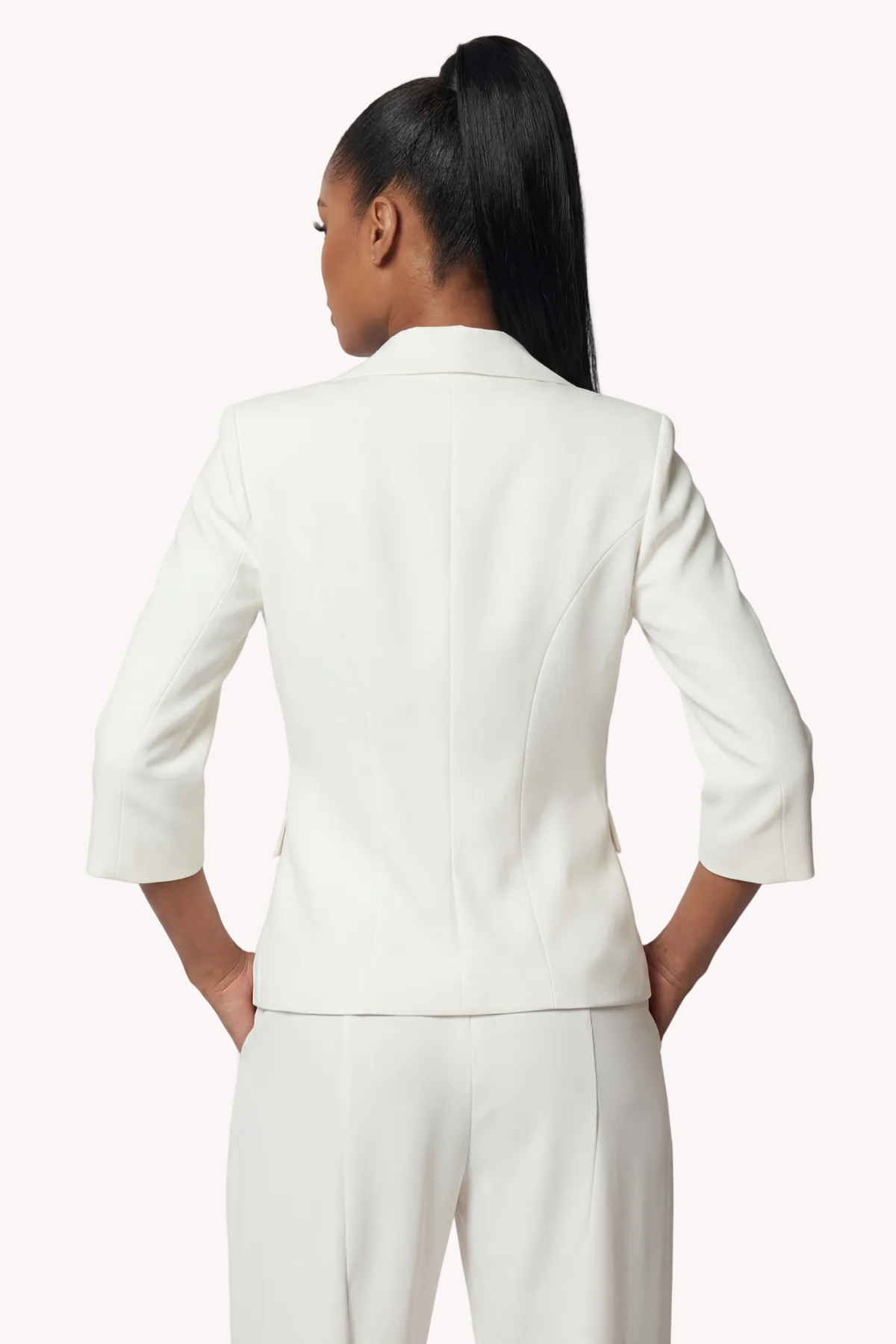 White Tailored Blazer, Alexa