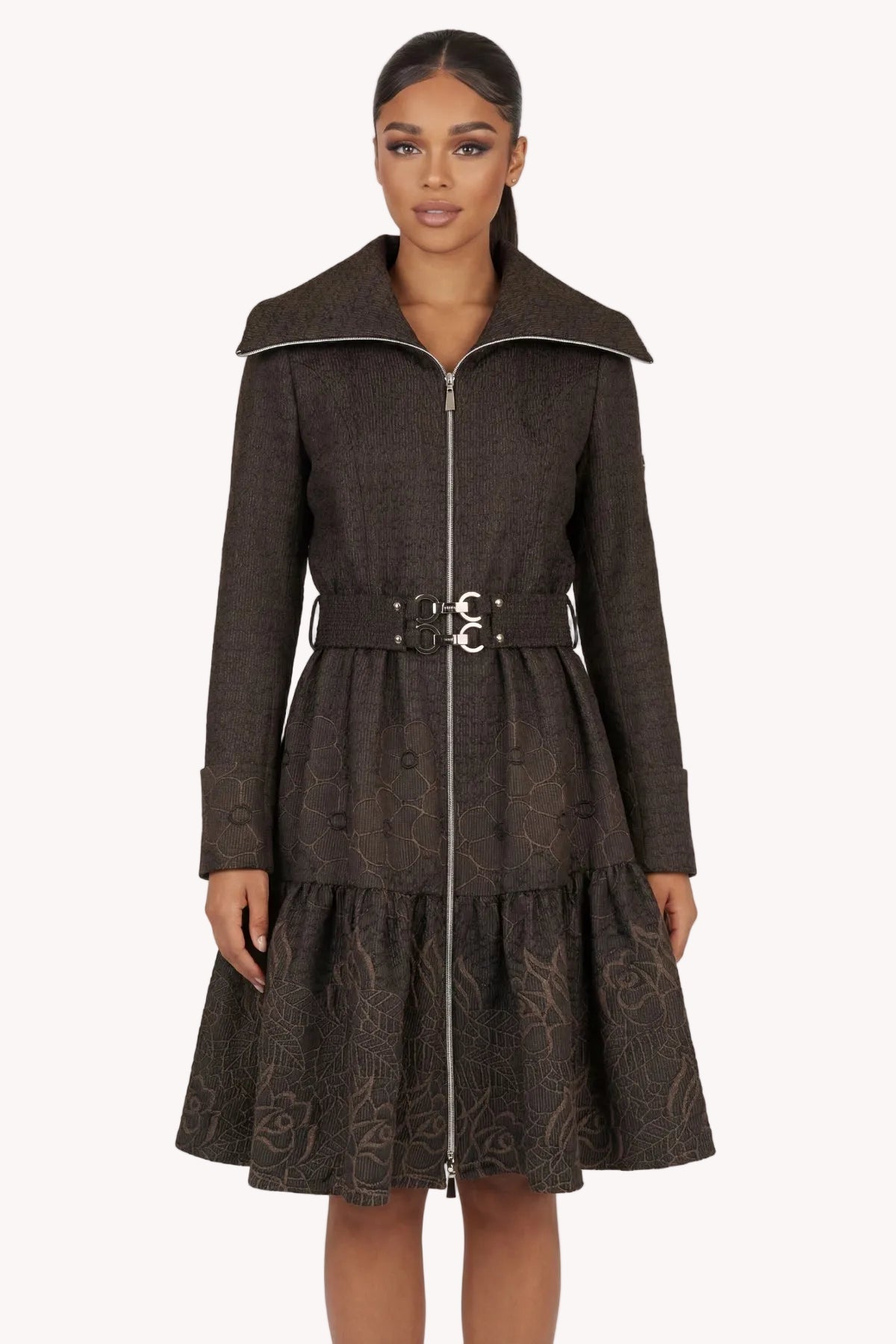 Brown Short Tailored Coat, Iris