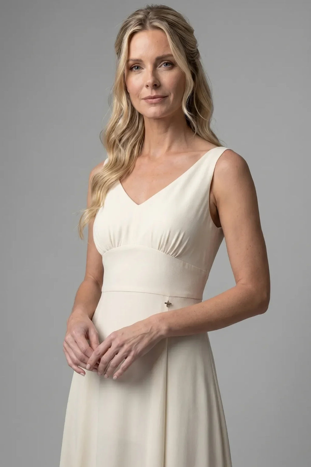 Ivory Maxi Dress, Rebeka