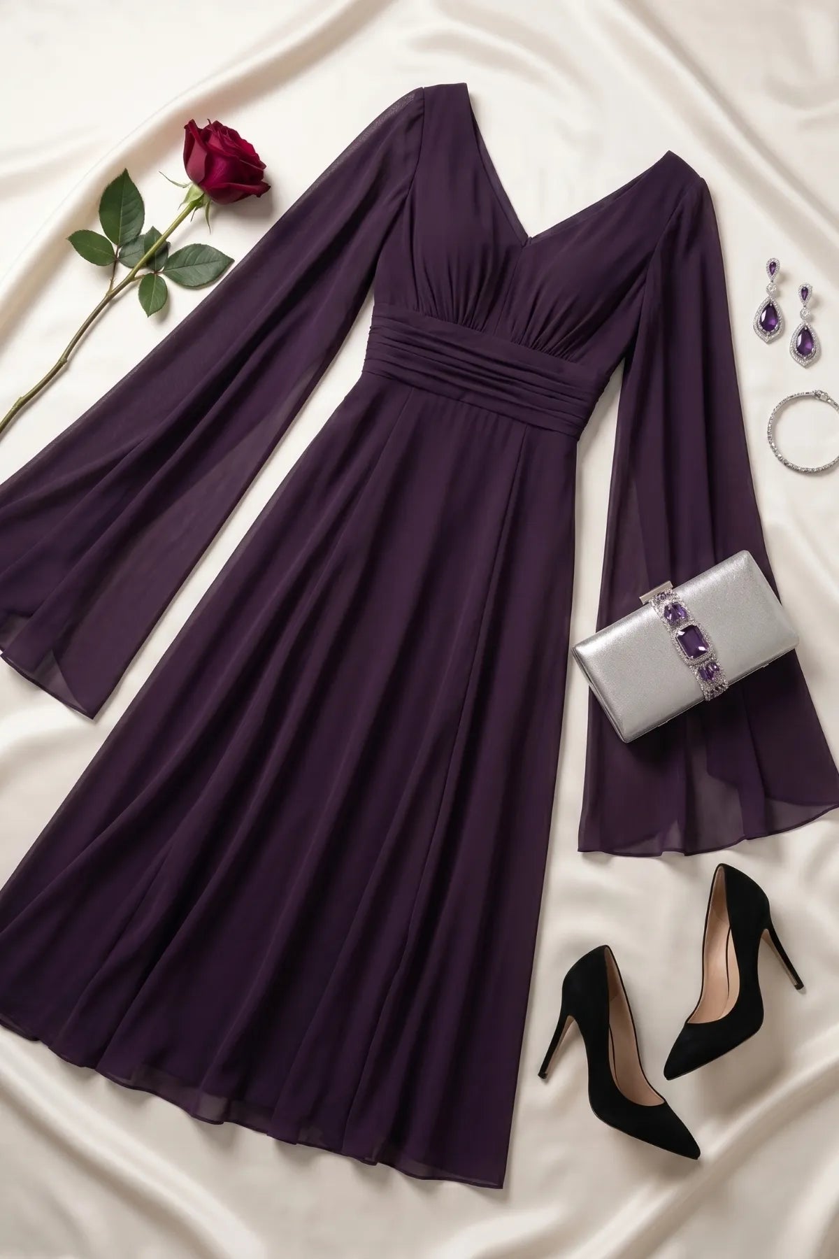 Purple Maxi Dress, Rebeka