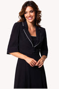 Black Cropped Blazer, Rina