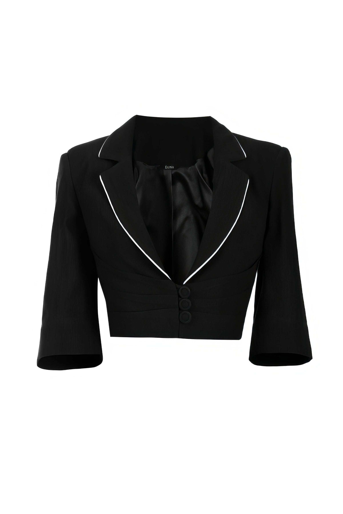 Black Cropped Blazer, Rina