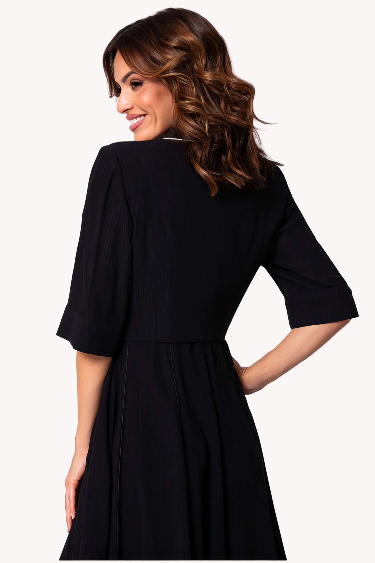 Black Cropped Blazer, Rina