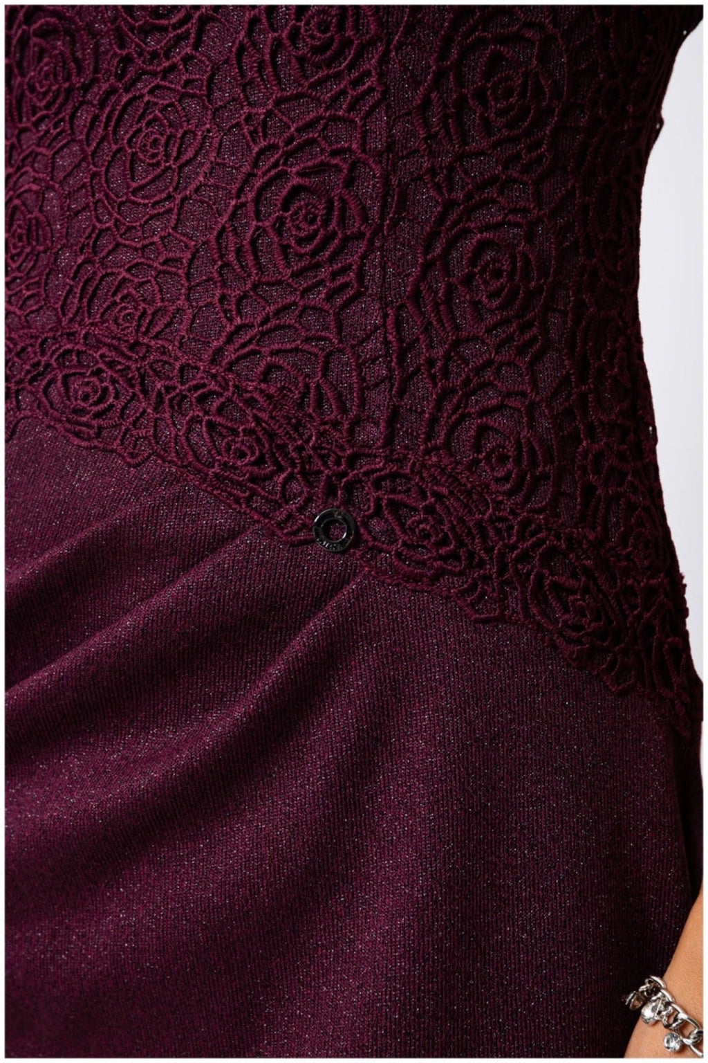 Burgundy Lace Cocktail Dress, Jody