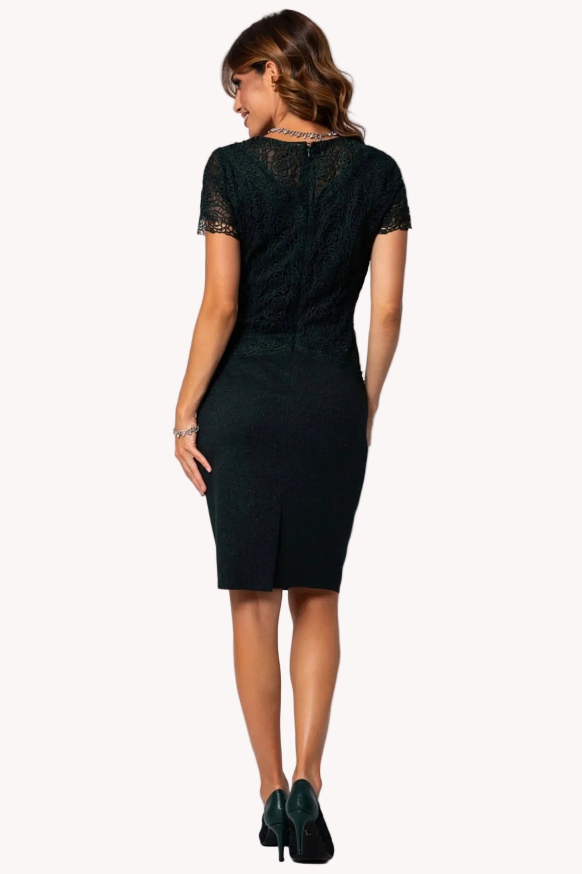 Green Lace Cocktail Dress, Jody