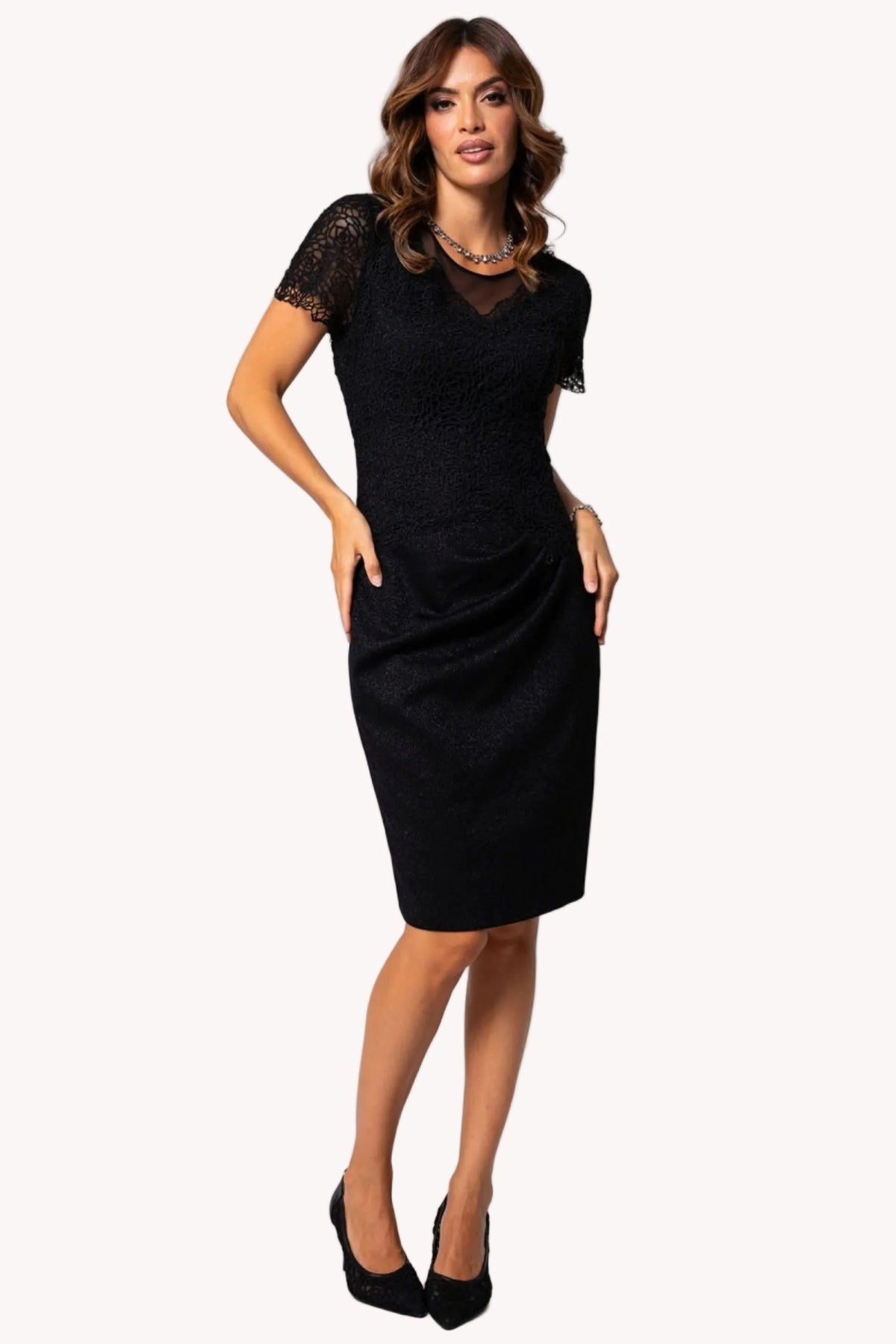 Black Lace Cocktail Dress, Jody