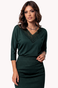 Green Elegant Lace Blouse, Jody