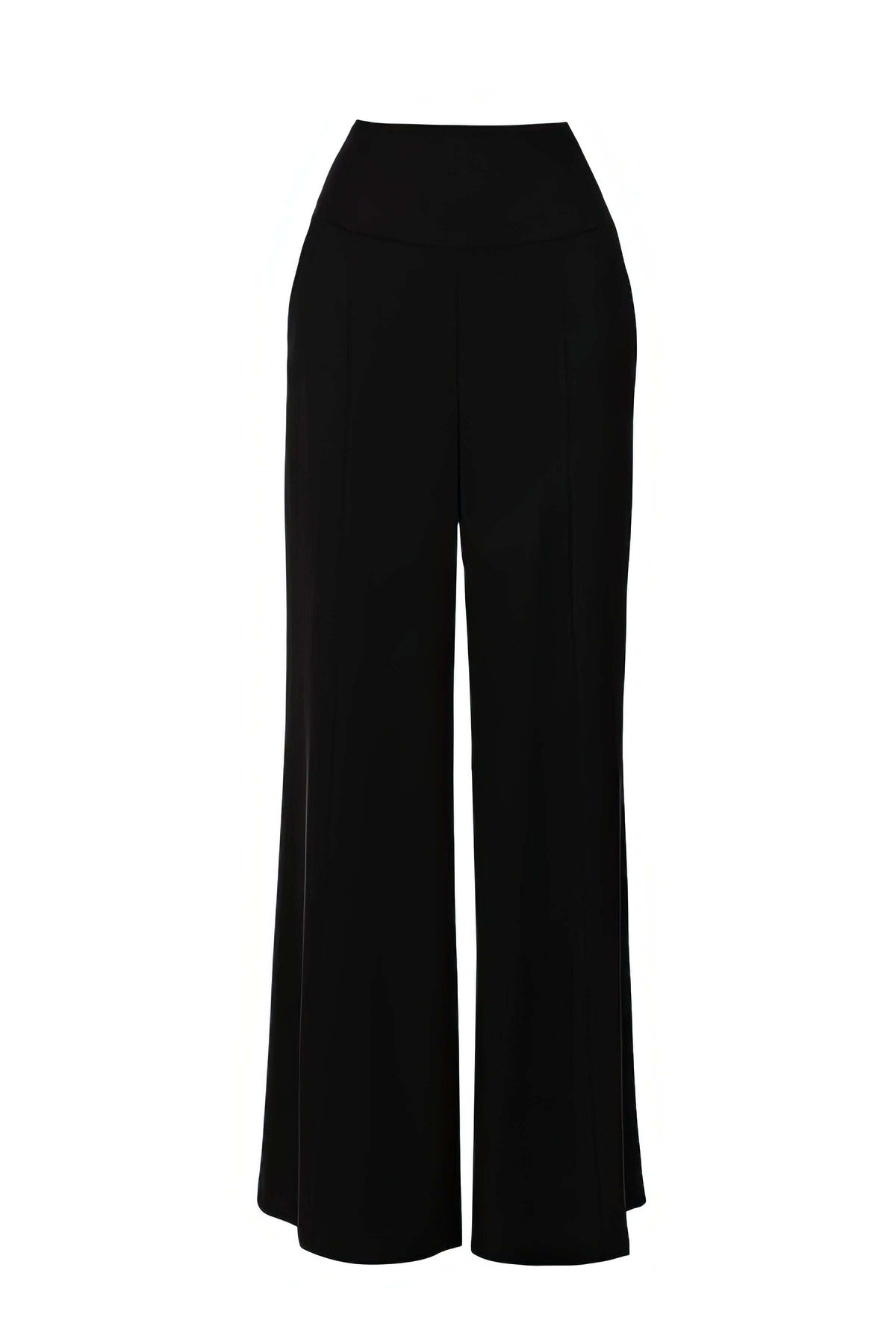 Black High Waisted Wide Leg Pants, Agatha