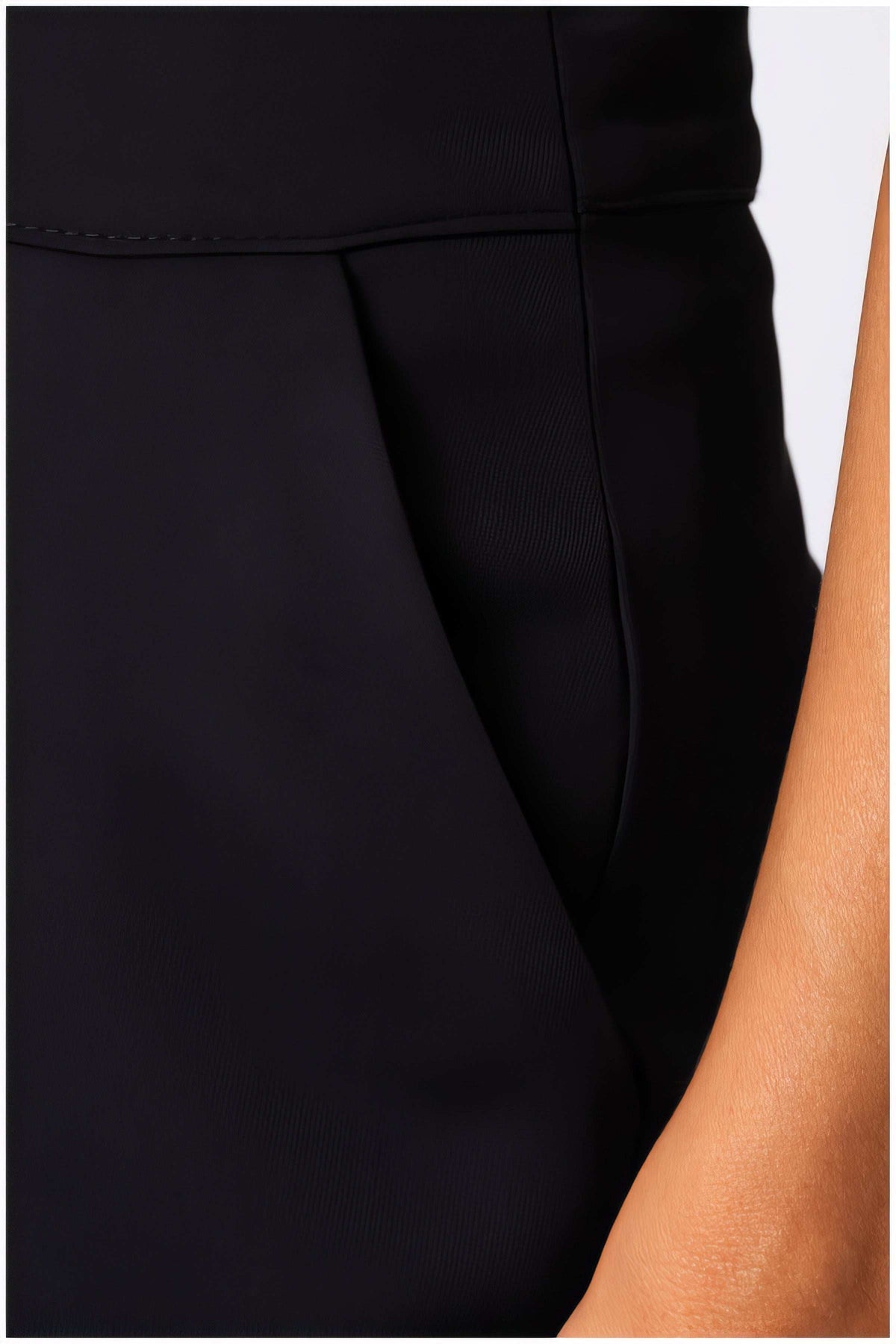 Black High Waisted Wide Leg Pants, Agatha