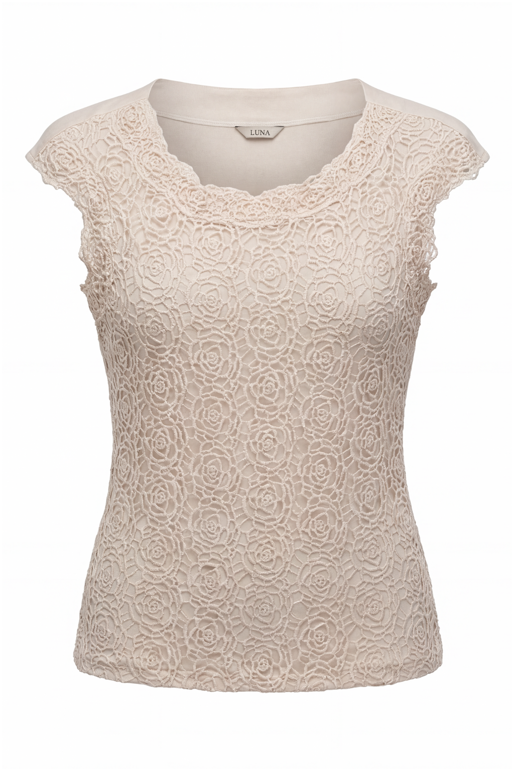 Ivory Elegant Lace Top, Jody