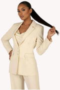 Ivory Pearl Detail Blazer, Agatha