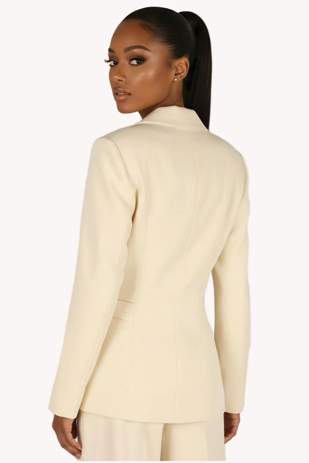 Ivory Pearl Detail Blazer, Agatha