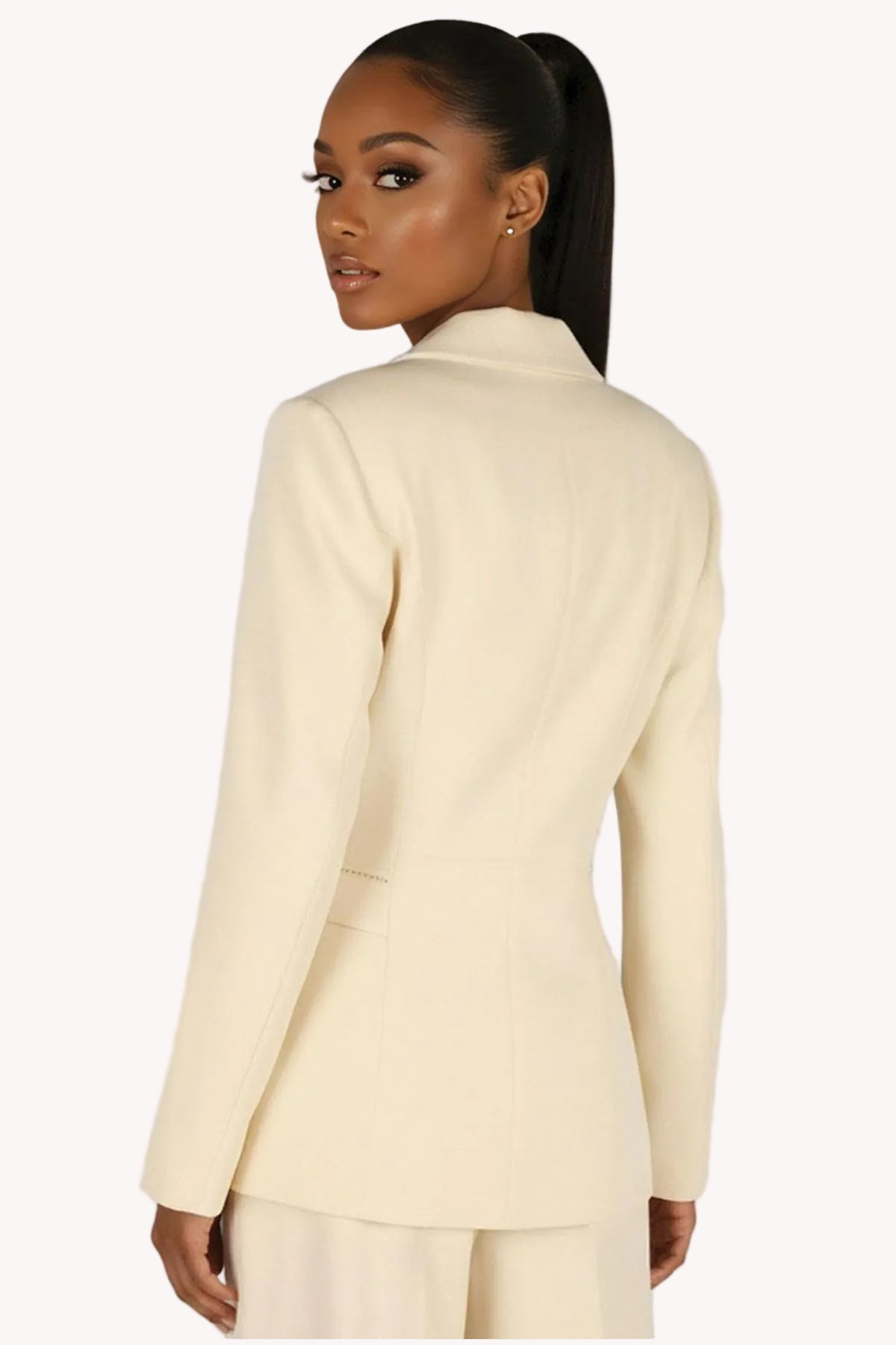 Ivory Pearl Detail Blazer, Agatha