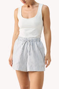 The Striped Linen Shorts