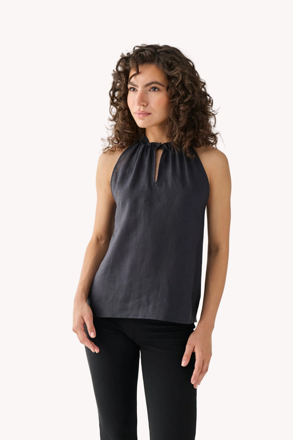 Halter Neck Top in Black