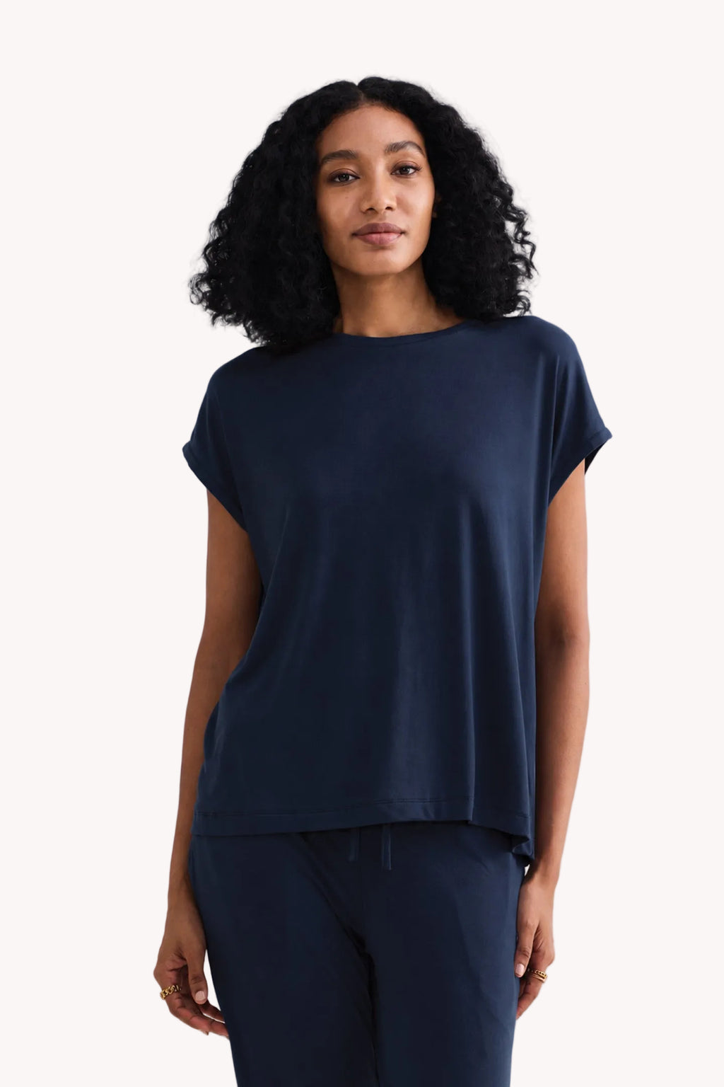Relaxed Tee in Navy