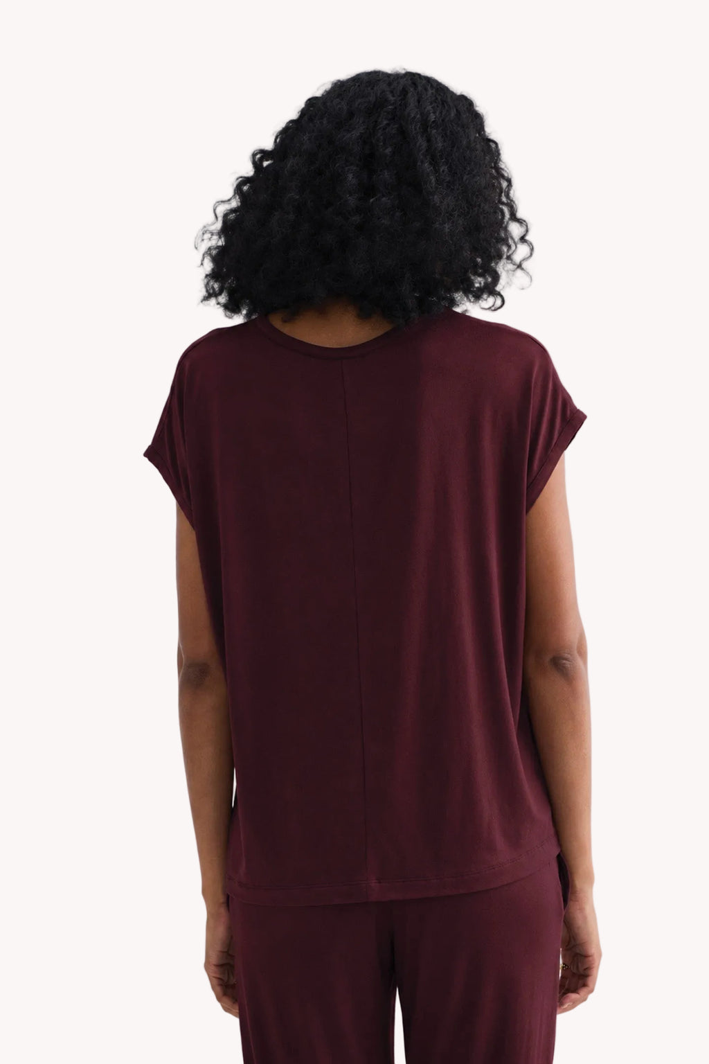 Relaxed Tee in Merlot