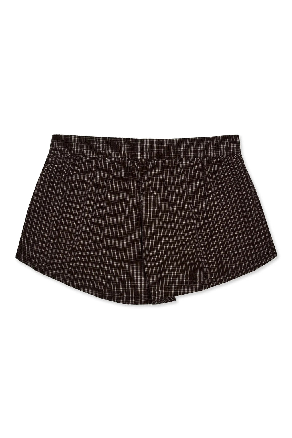 Plaid Shorts Chocolate