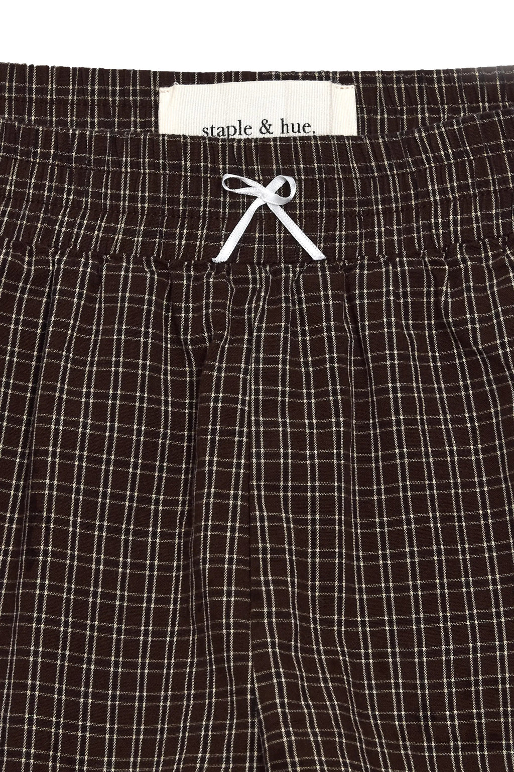 Plaid Shorts Chocolate