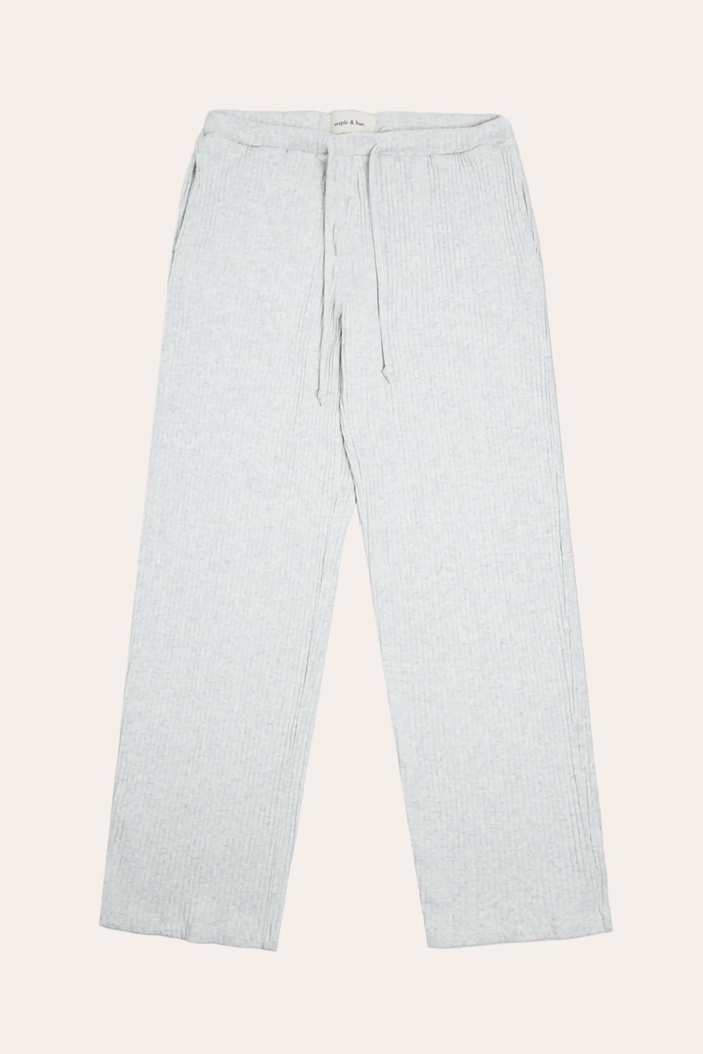 Rib Knit Pant Grey Marle