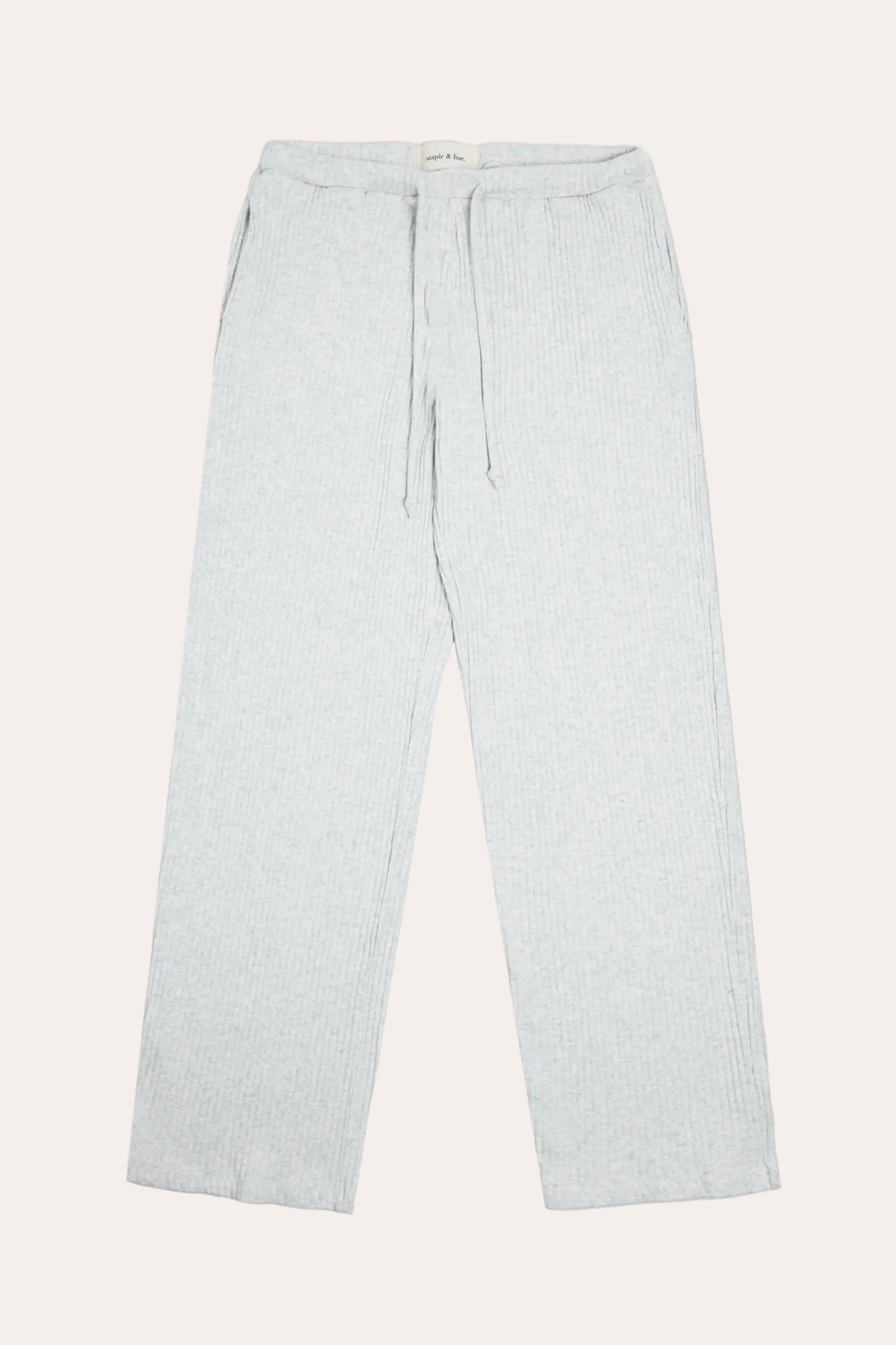 Rib Knit Pant Grey Marle