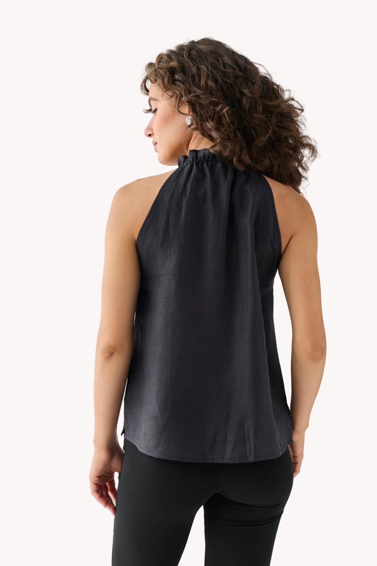 Halter Neck Top in Black