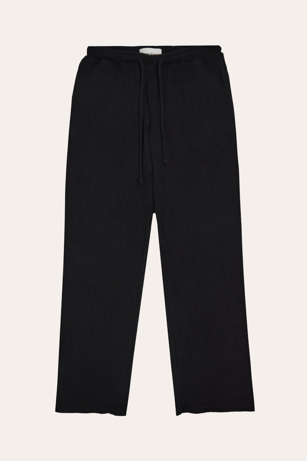 Rib Knit Pant Black
