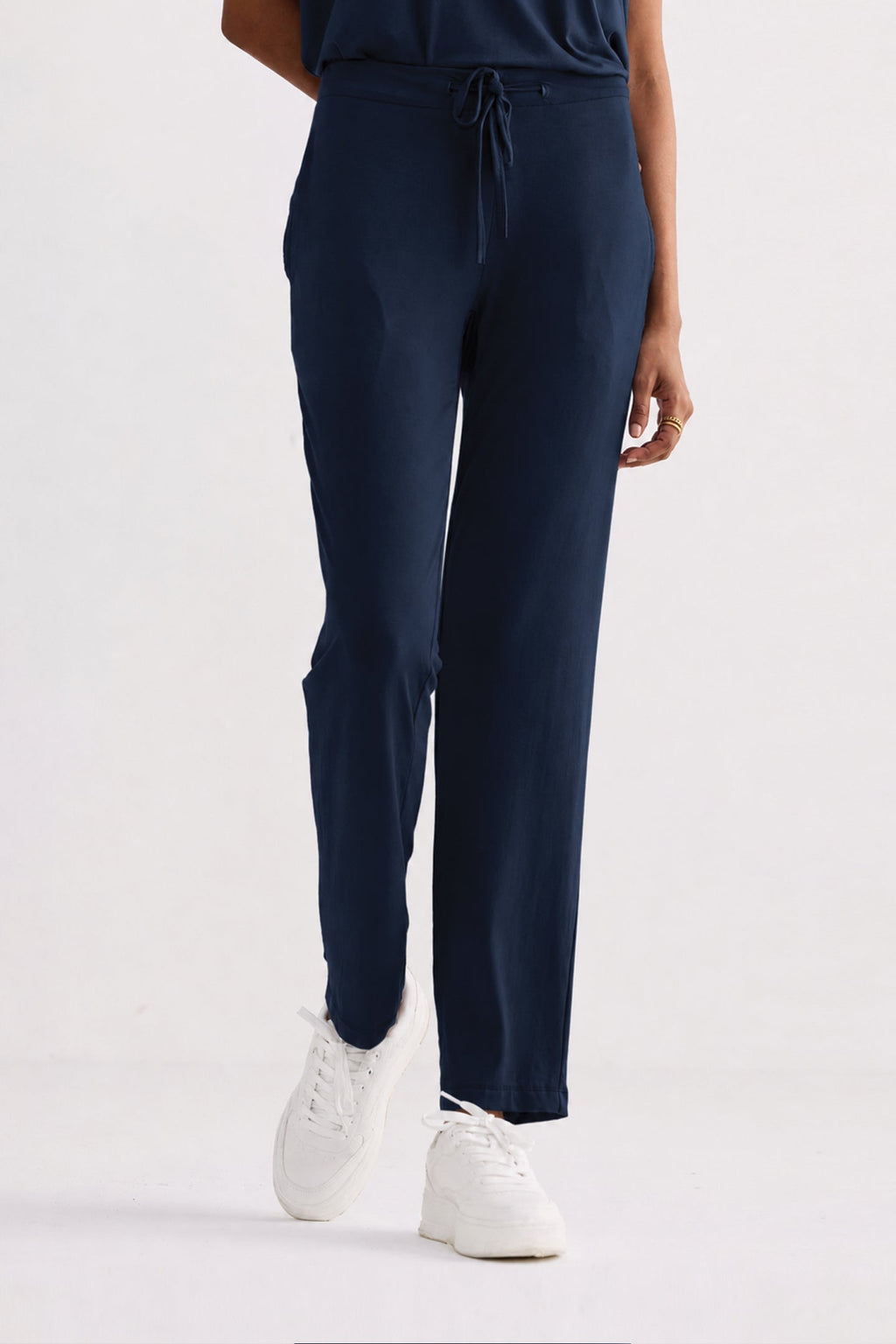 Wide Leg Pant in Navy