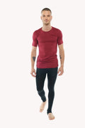 Perfect Pocket Crew-Neck Tee (Brick Red Heather)
