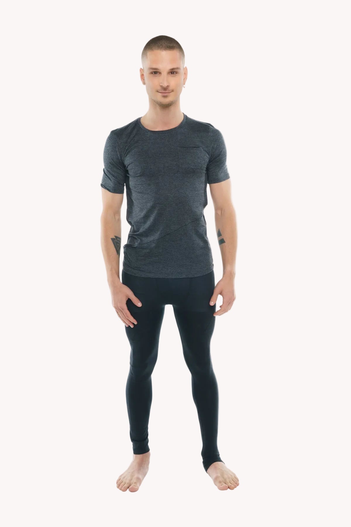 Perfect Pocket Crew-Neck Tee (Charcoal Heather)