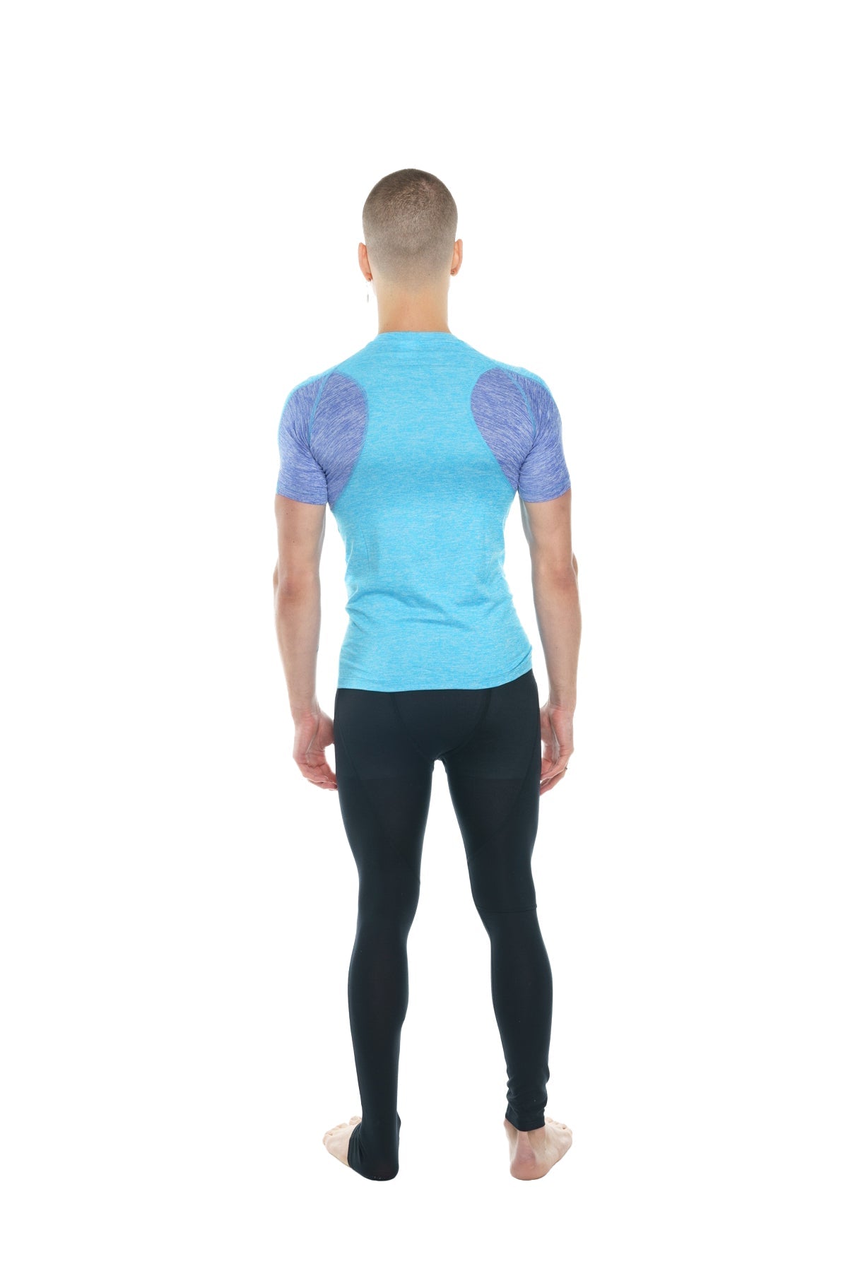 Designer Raglan Crew-Neck Tee (Coral Shelf w/Lavender Acccent)