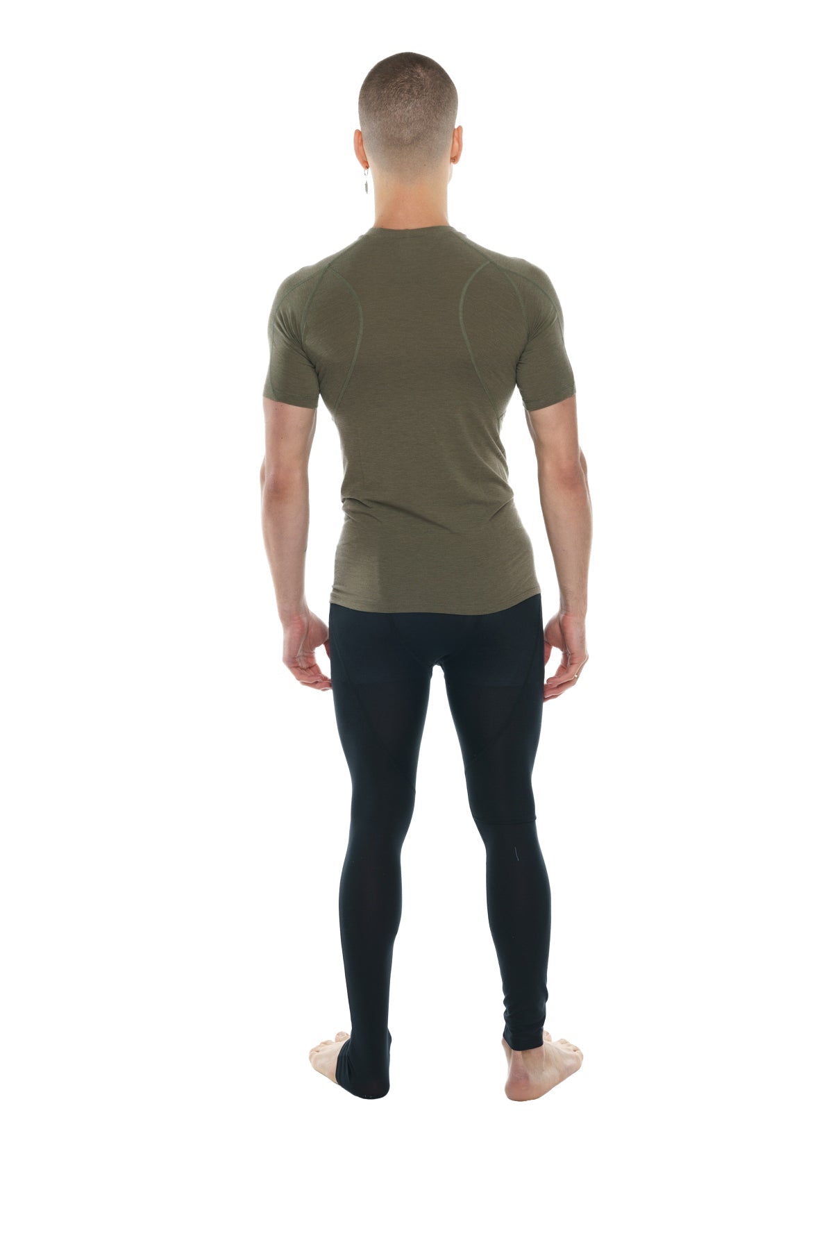 Designer Raglan Crew-Neck Tee (Olive Green)
