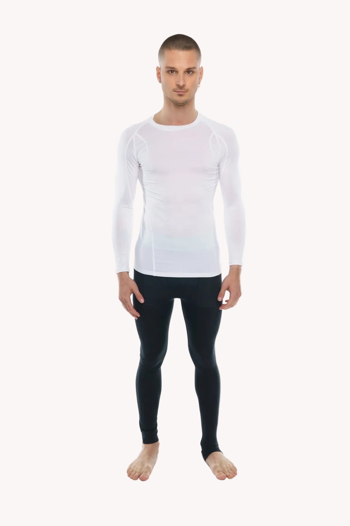 Designer Raglan Crew-Neck Tee - Long Sleeve (Arctic White)