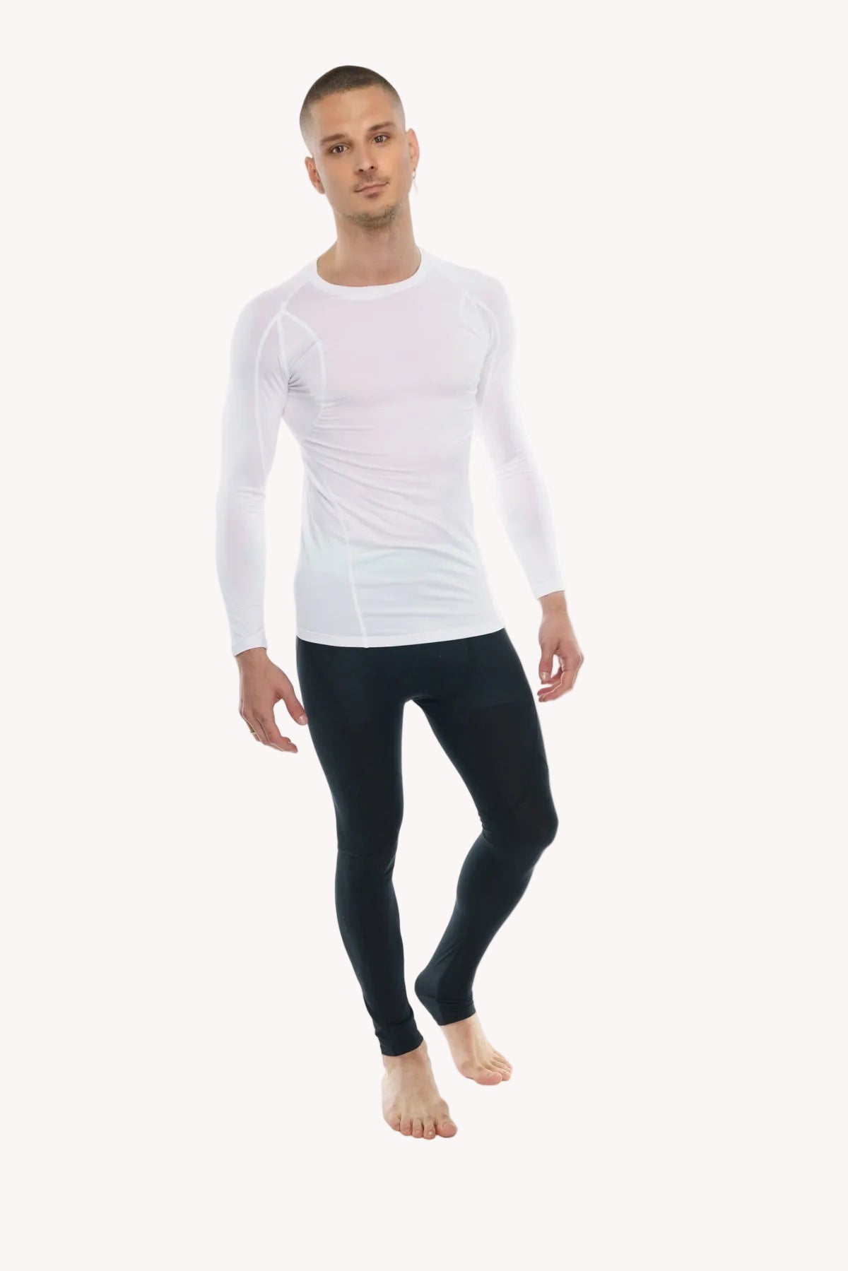Designer Raglan Crew-Neck Tee - Long Sleeve (Arctic White)