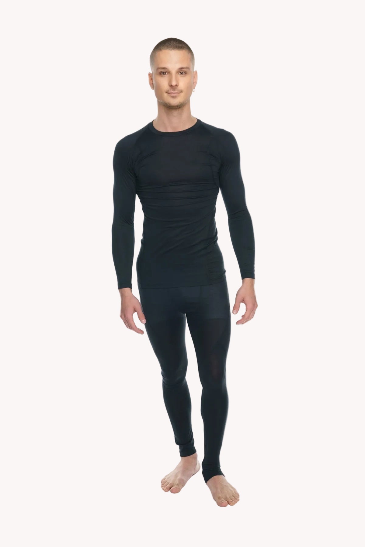 Designer Raglan Crew-Neck Tee - Long Sleeve (Carbon Black)