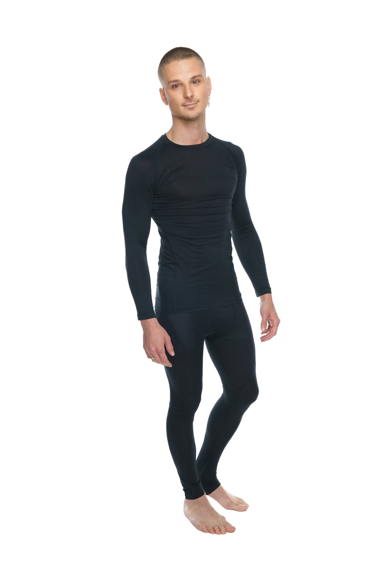 Designer Raglan Crew-Neck Tee - Long Sleeve (Carbon Black)