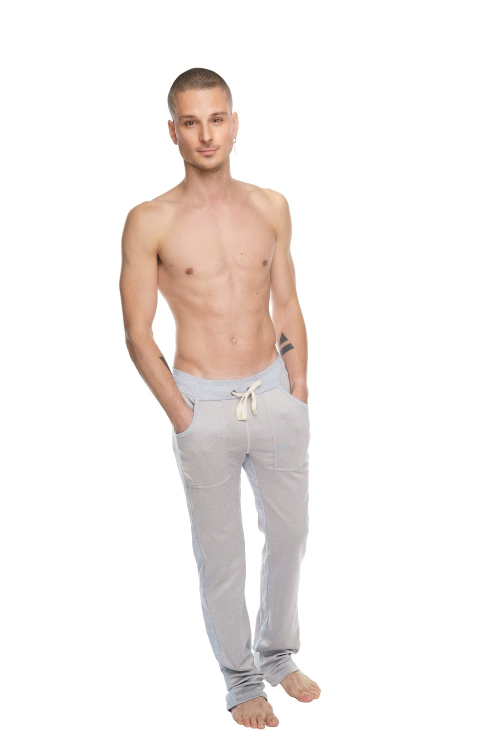 **Winter Collection** MID-Weight Performance-Luxe-Fleece Track & Lounge Sweat Pant (Stainless Steel Grey)