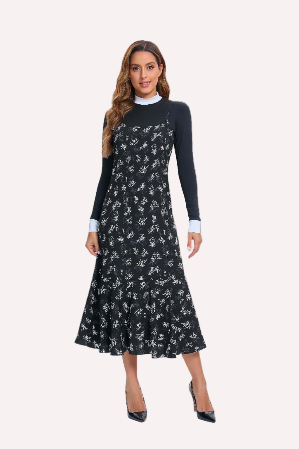 Midnight Floral Slip (Dress Only)