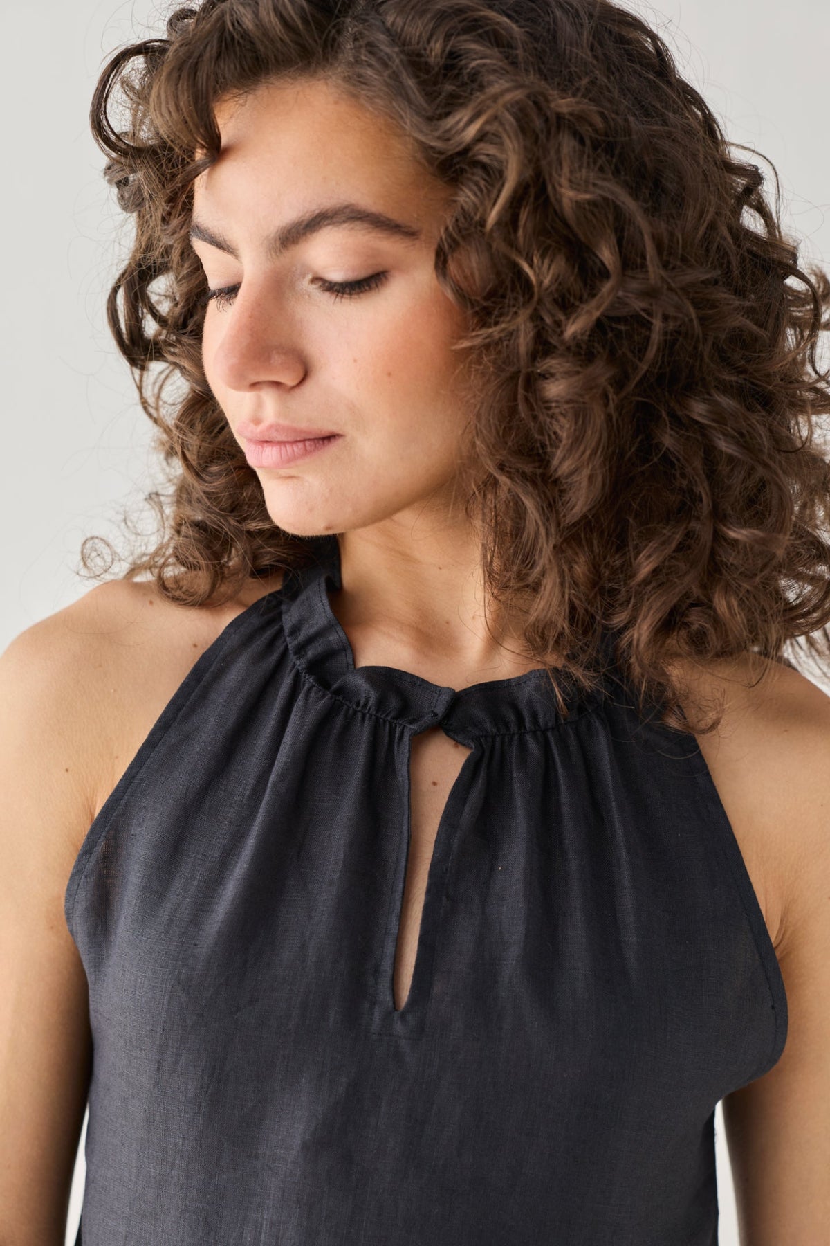 Halter Neck Top in Black