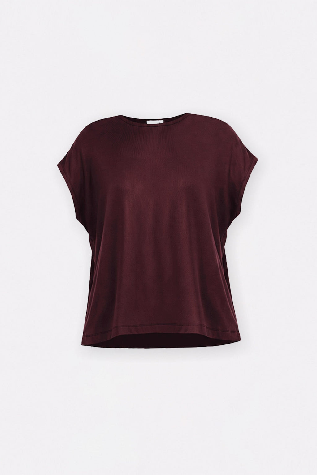 Relaxed Tee in Merlot