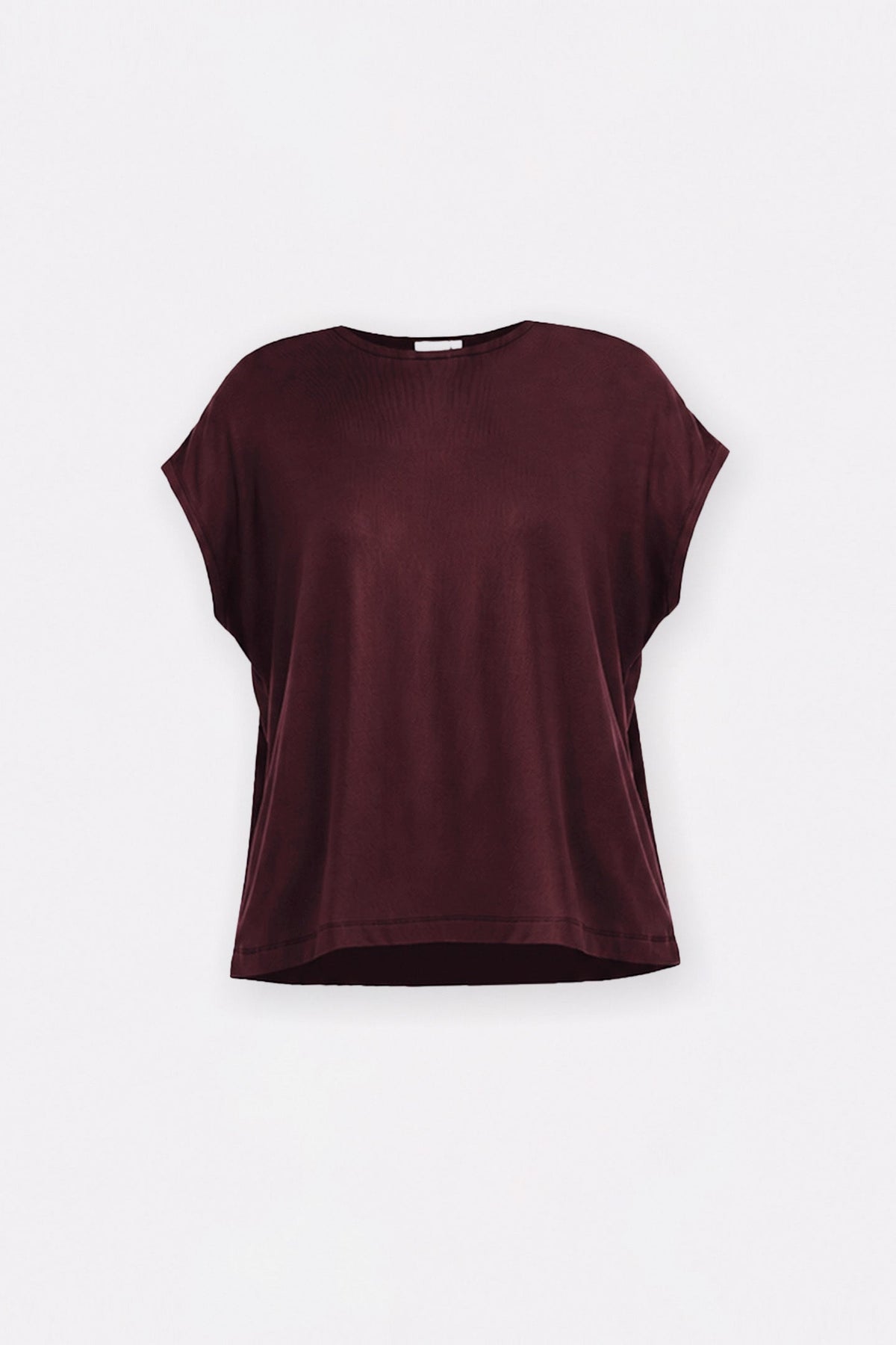 Relaxed Tee in Merlot