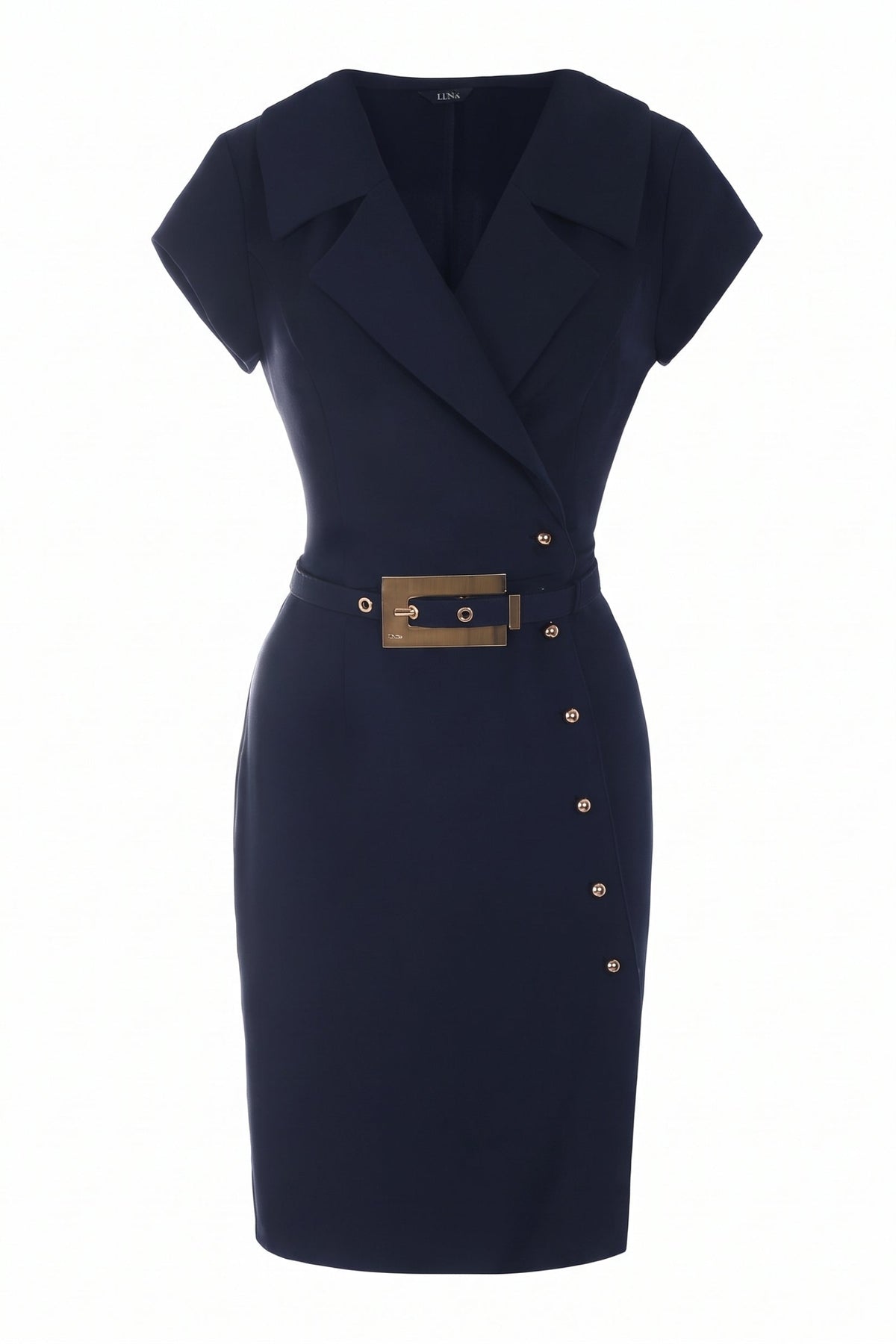 Navy Wrap Dress, Olga