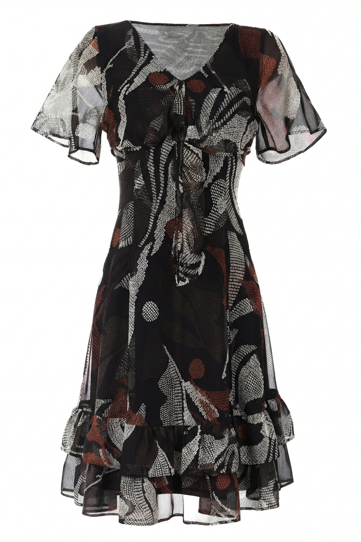 Floral Print Ruffle Dress, Lola