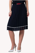 Navy Pleated Skirt, Lola